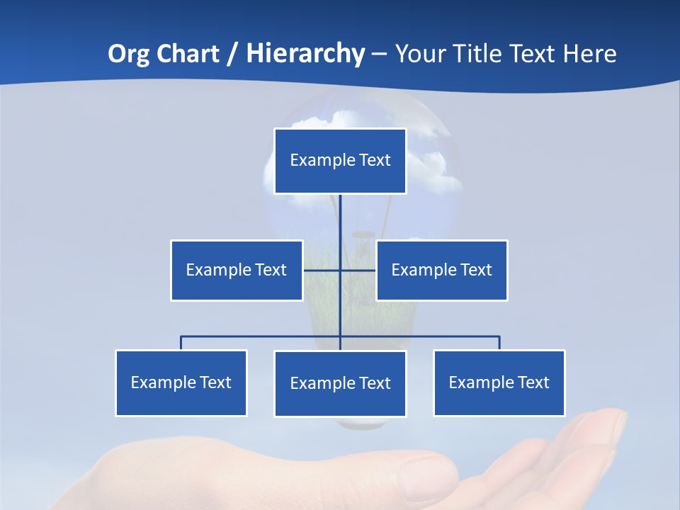 Hand Holding Lighbulb Concept Of Clean Renewable Energy Of The Future PowerPoint Template
