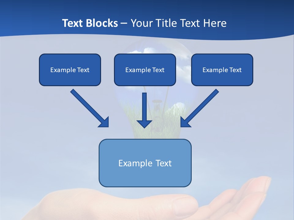 Hand Holding Lighbulb Concept Of Clean Renewable Energy Of The Future PowerPoint Template