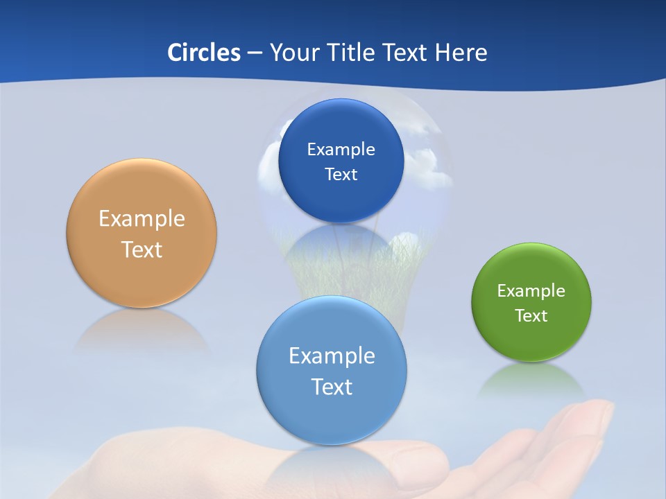 Hand Holding Lighbulb Concept Of Clean Renewable Energy Of The Future PowerPoint Template