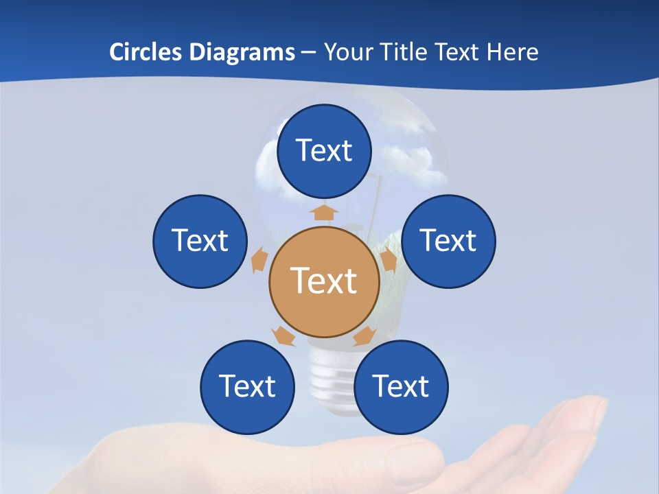 Hand Holding Lighbulb Concept Of Clean Renewable Energy Of The Future PowerPoint Template