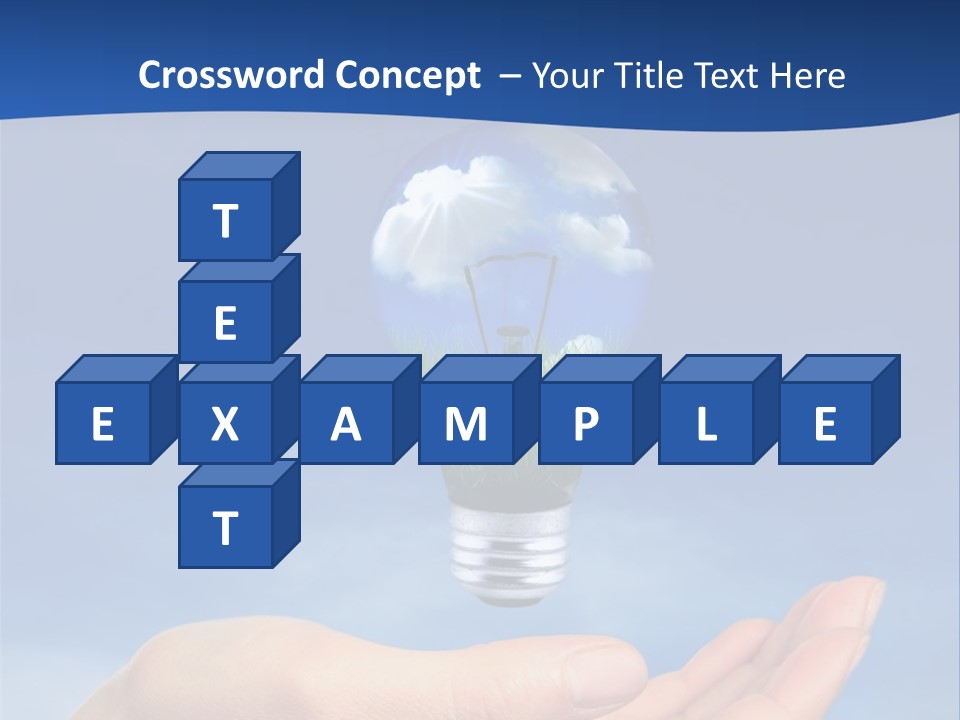 Hand Holding Lighbulb Concept Of Clean Renewable Energy Of The Future PowerPoint Template