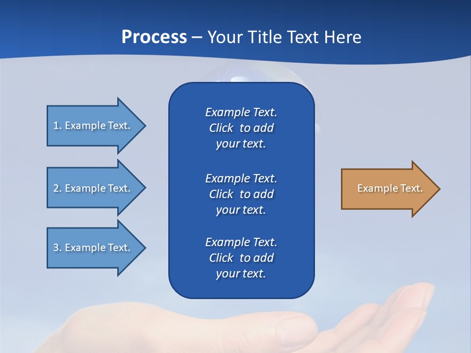 Hand Holding Lighbulb Concept Of Clean Renewable Energy Of The Future PowerPoint Template