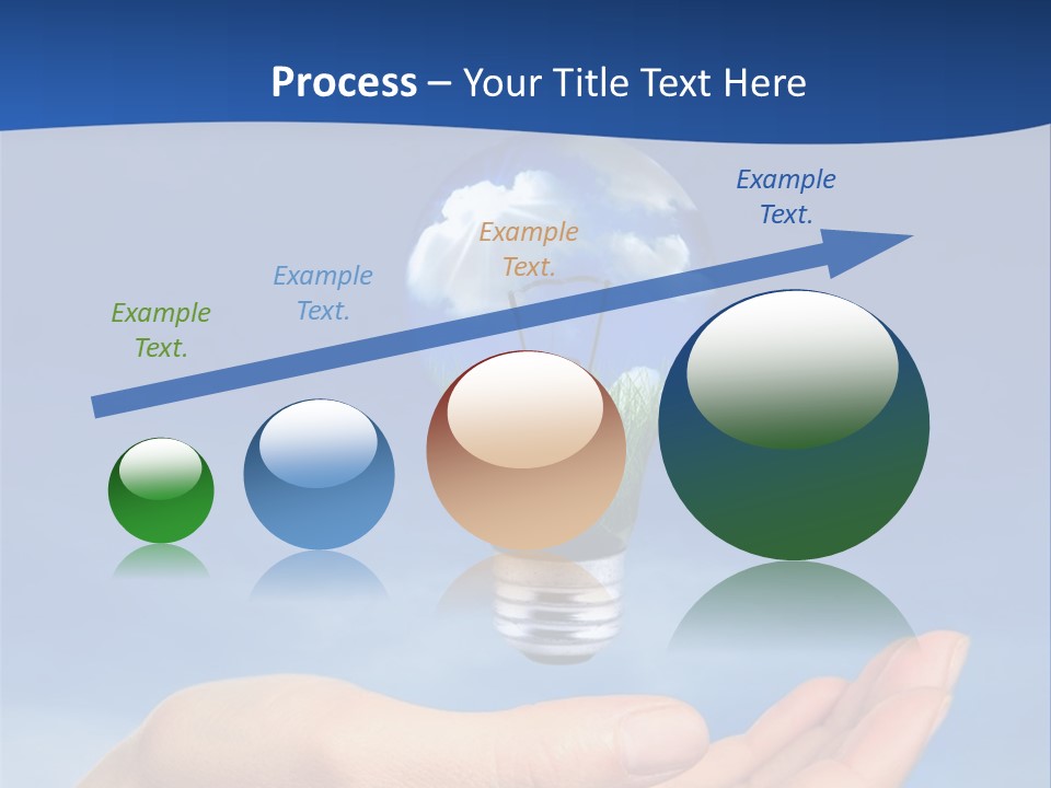 Hand Holding Lighbulb Concept Of Clean Renewable Energy Of The Future PowerPoint Template