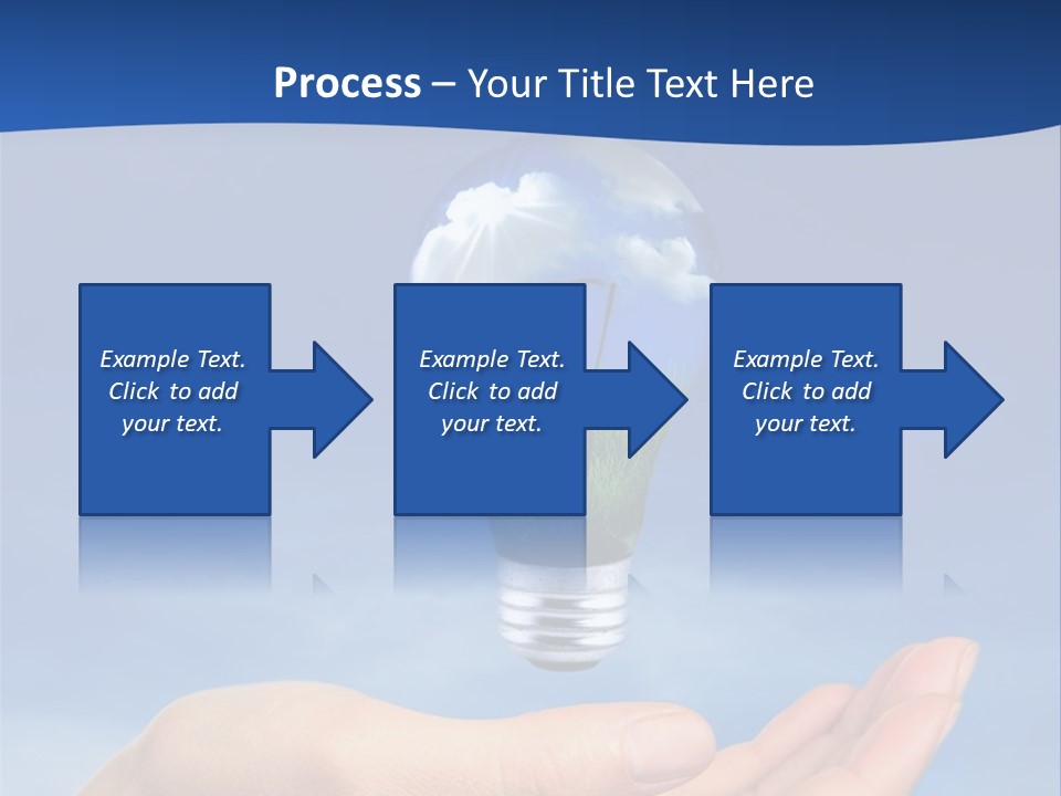 Hand Holding Lighbulb Concept Of Clean Renewable Energy Of The Future PowerPoint Template