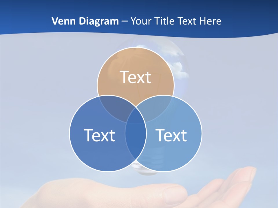 Hand Holding Lighbulb Concept Of Clean Renewable Energy Of The Future PowerPoint Template