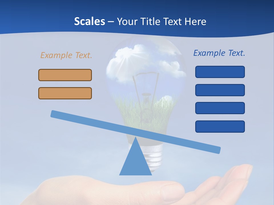 Hand Holding Lighbulb Concept Of Clean Renewable Energy Of The Future PowerPoint Template