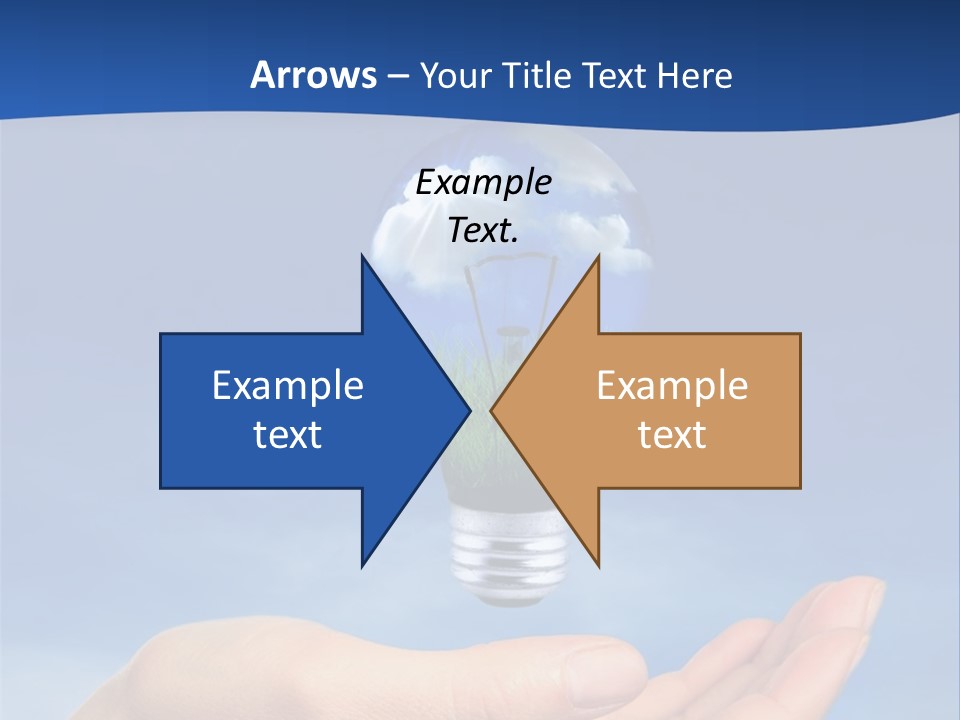 Hand Holding Lighbulb Concept Of Clean Renewable Energy Of The Future PowerPoint Template