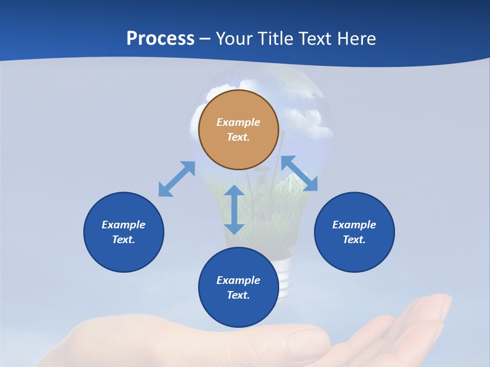 Hand Holding Lighbulb Concept Of Clean Renewable Energy Of The Future PowerPoint Template