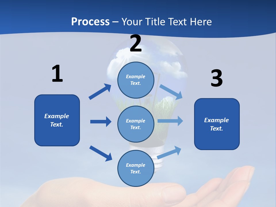 Hand Holding Lighbulb Concept Of Clean Renewable Energy Of The Future PowerPoint Template