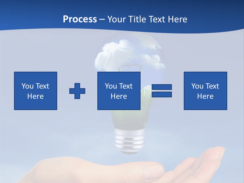 Hand Holding Lighbulb Concept Of Clean Renewable Energy Of The Future PowerPoint Template