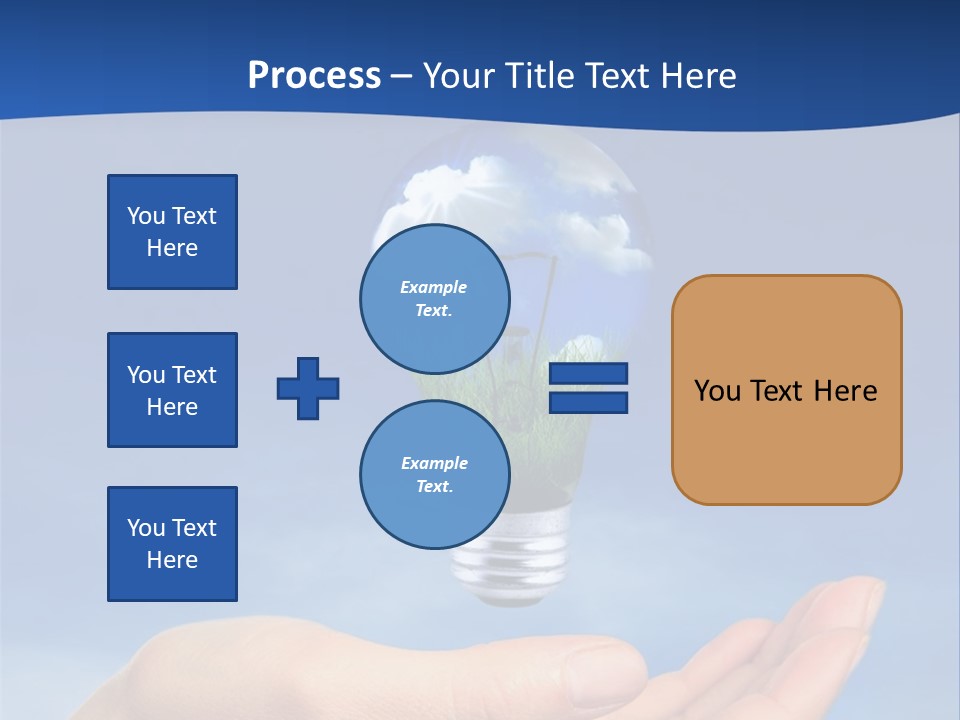 Hand Holding Lighbulb Concept Of Clean Renewable Energy Of The Future PowerPoint Template