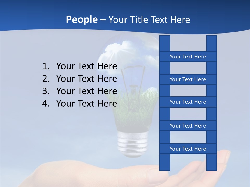 Hand Holding Lighbulb Concept Of Clean Renewable Energy Of The Future PowerPoint Template