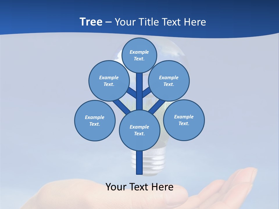 Hand Holding Lighbulb Concept Of Clean Renewable Energy Of The Future PowerPoint Template