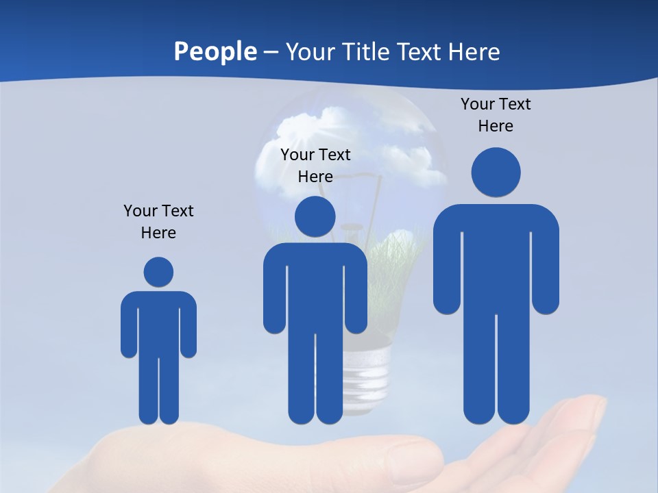 Hand Holding Lighbulb Concept Of Clean Renewable Energy Of The Future PowerPoint Template