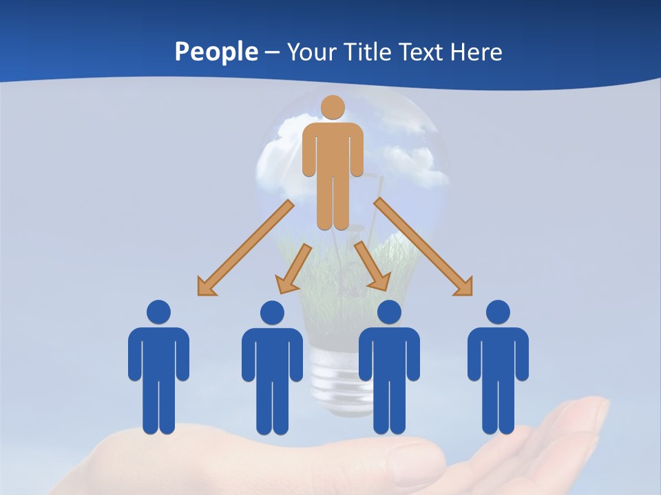 Hand Holding Lighbulb Concept Of Clean Renewable Energy Of The Future PowerPoint Template