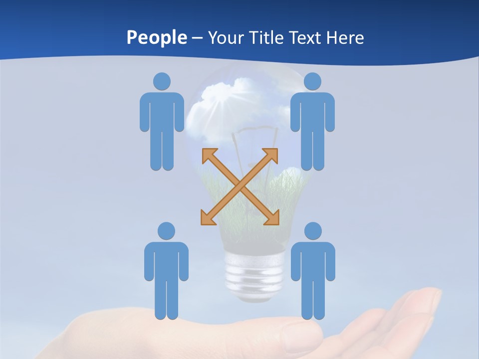 Hand Holding Lighbulb Concept Of Clean Renewable Energy Of The Future PowerPoint Template