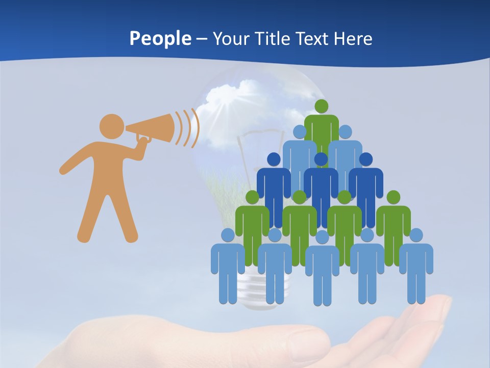 Hand Holding Lighbulb Concept Of Clean Renewable Energy Of The Future PowerPoint Template