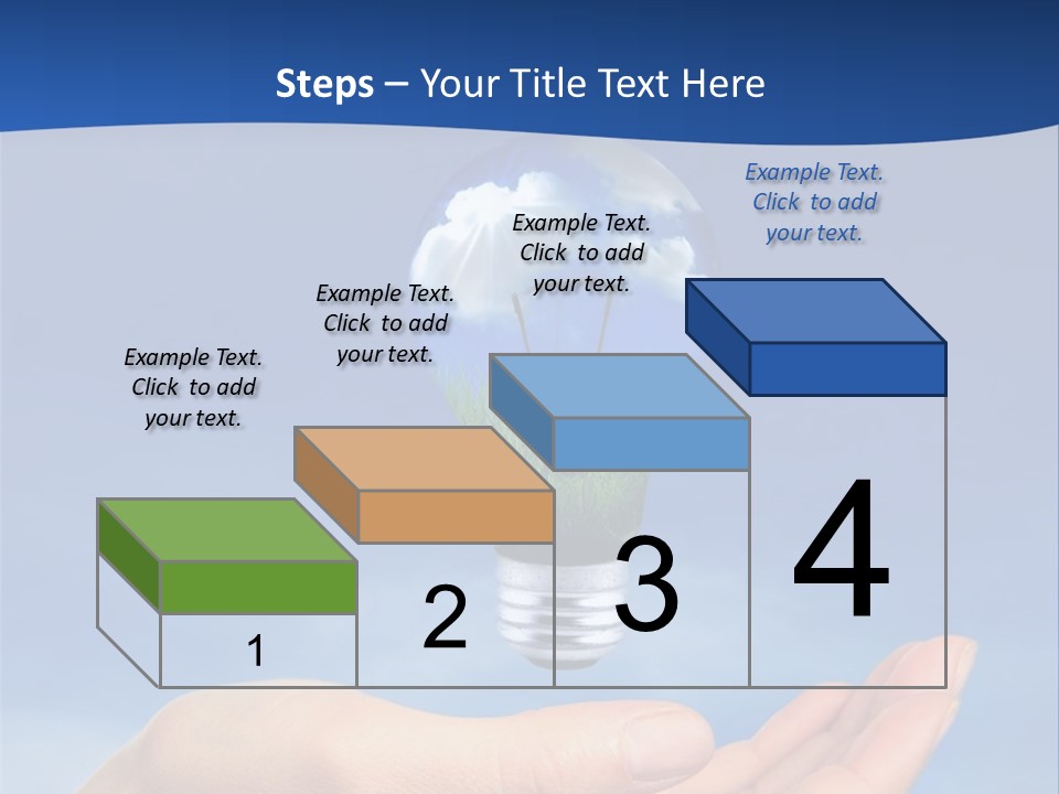 Hand Holding Lighbulb Concept Of Clean Renewable Energy Of The Future PowerPoint Template