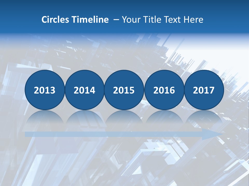 Abstract Background With Blue Plastic Blocks, High Quality 3D Render, Isolated On White PowerPoint Template