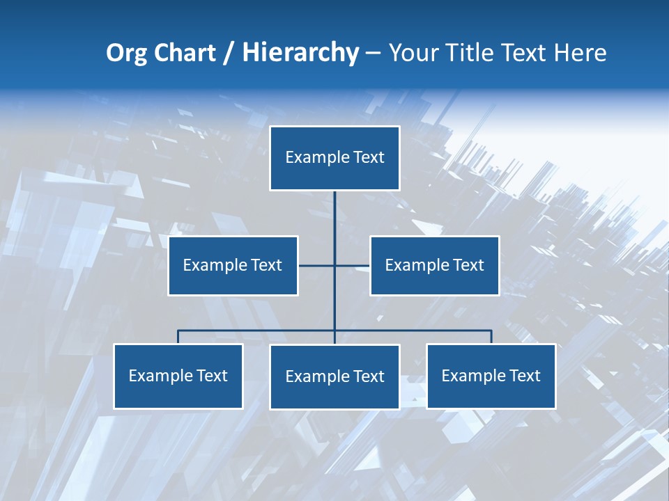 Abstract Background With Blue Plastic Blocks, High Quality 3D Render, Isolated On White PowerPoint Template