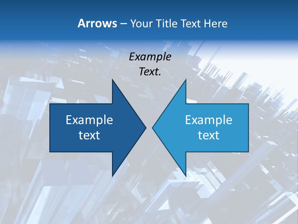 Abstract Background With Blue Plastic Blocks, High Quality 3D Render, Isolated On White PowerPoint Template