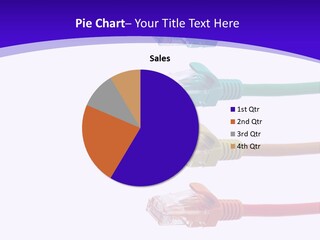 Lan Cable In Colorful Colors PowerPoint Template