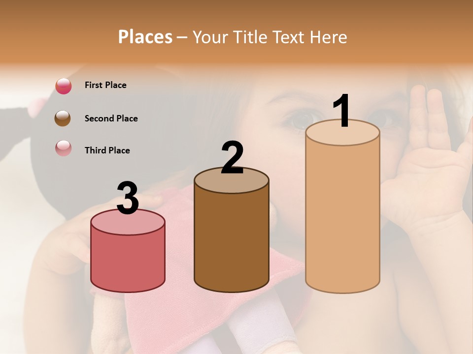 A Little Girl Laying On Top Of A Bed Holding A Stuffed Animal PowerPoint Template