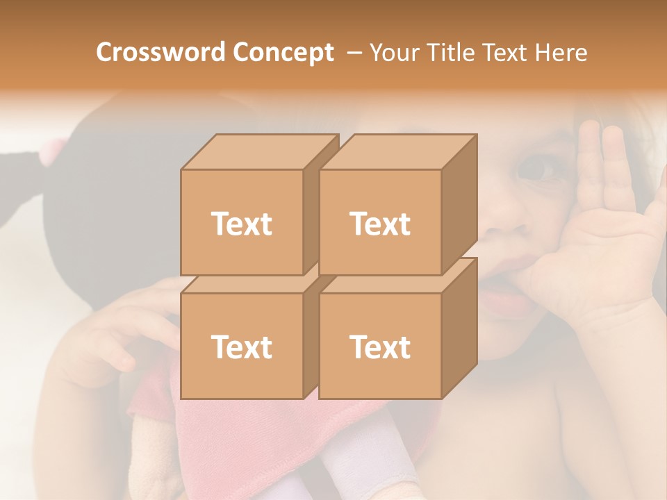 A Little Girl Laying On Top Of A Bed Holding A Stuffed Animal PowerPoint Template