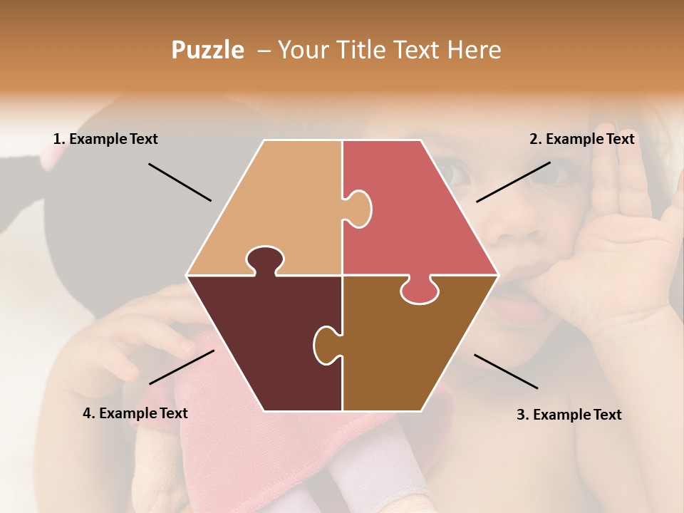 A Little Girl Laying On Top Of A Bed Holding A Stuffed Animal PowerPoint Template