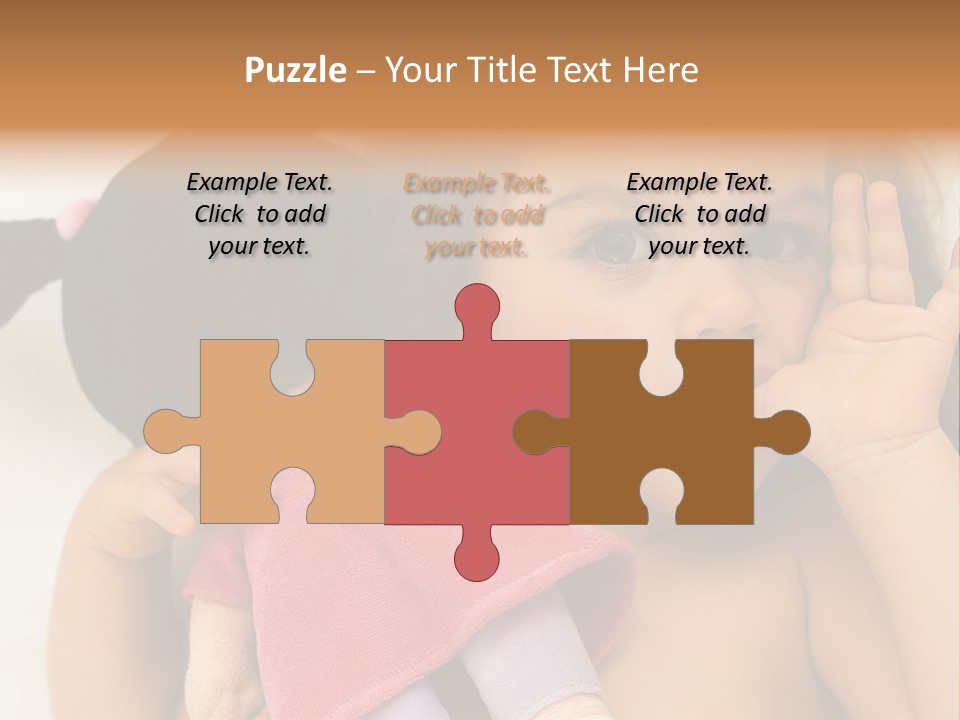 A Little Girl Laying On Top Of A Bed Holding A Stuffed Animal PowerPoint Template