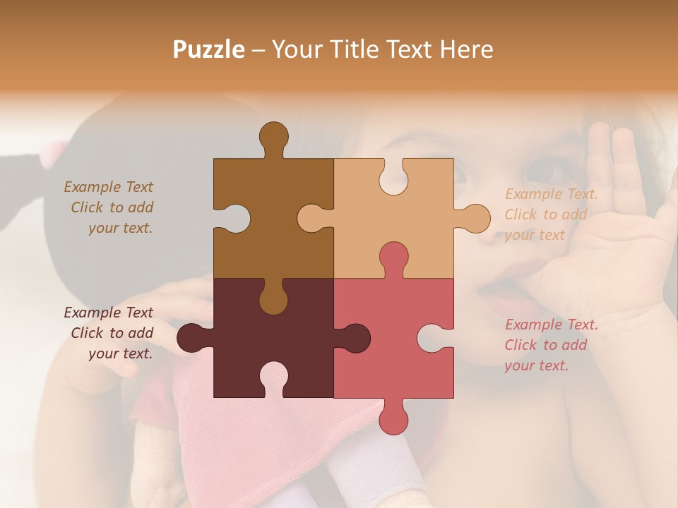 A Little Girl Laying On Top Of A Bed Holding A Stuffed Animal PowerPoint Template