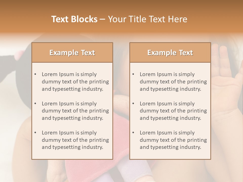 A Little Girl Laying On Top Of A Bed Holding A Stuffed Animal PowerPoint Template