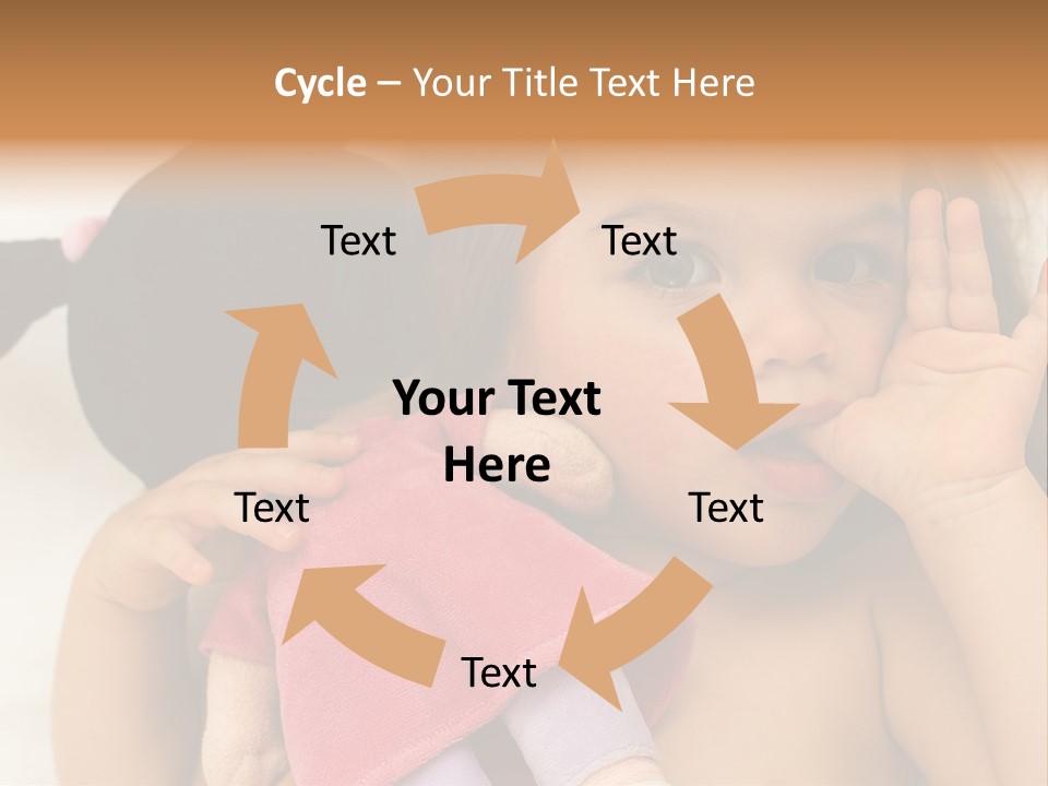 A Little Girl Laying On Top Of A Bed Holding A Stuffed Animal PowerPoint Template