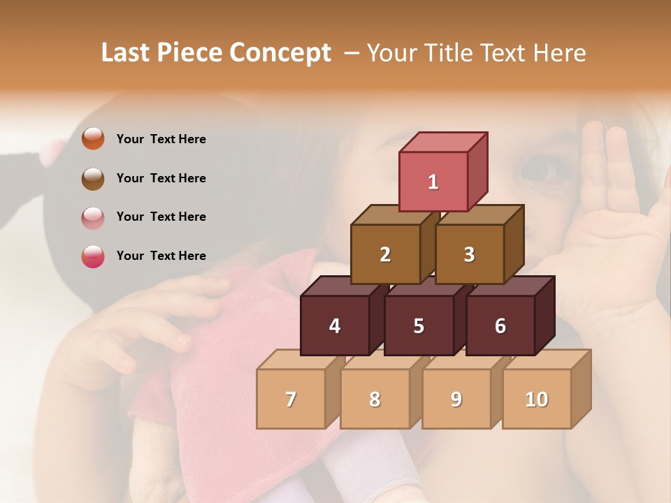 A Little Girl Laying On Top Of A Bed Holding A Stuffed Animal PowerPoint Template