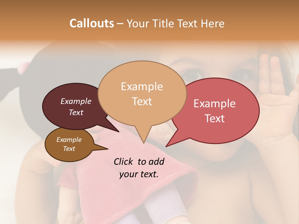 A Little Girl Laying On Top Of A Bed Holding A Stuffed Animal PowerPoint Template