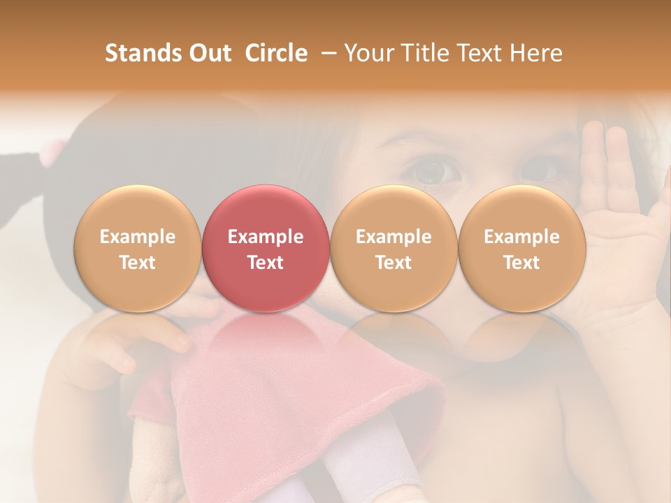 A Little Girl Laying On Top Of A Bed Holding A Stuffed Animal PowerPoint Template