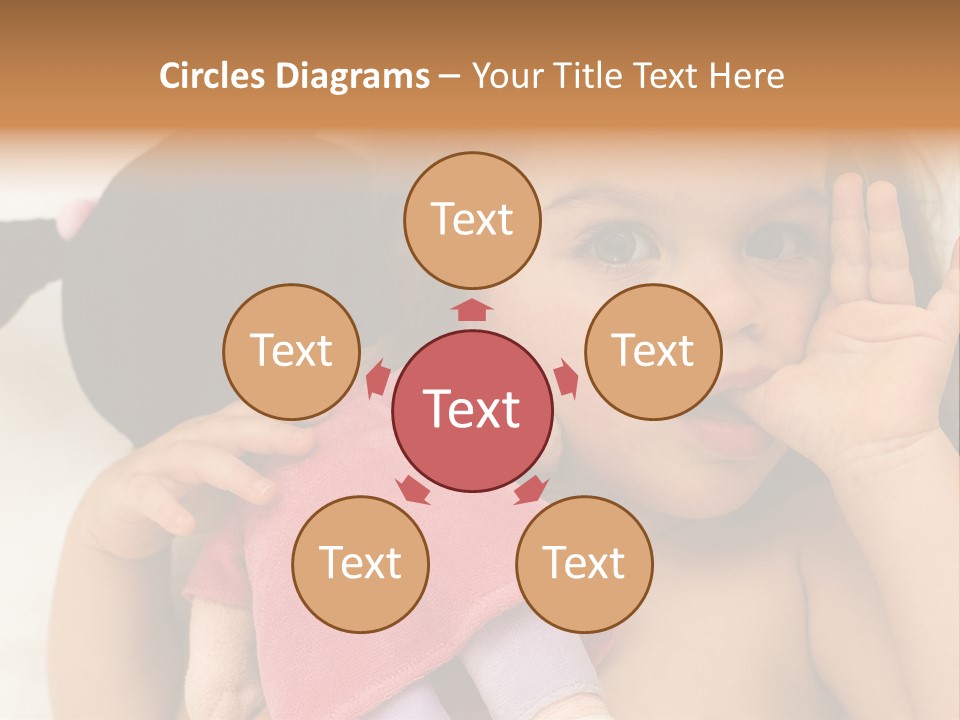 A Little Girl Laying On Top Of A Bed Holding A Stuffed Animal PowerPoint Template