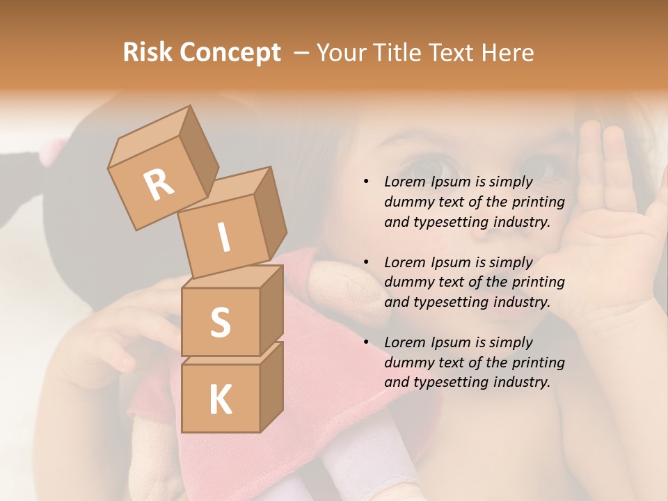 A Little Girl Laying On Top Of A Bed Holding A Stuffed Animal PowerPoint Template