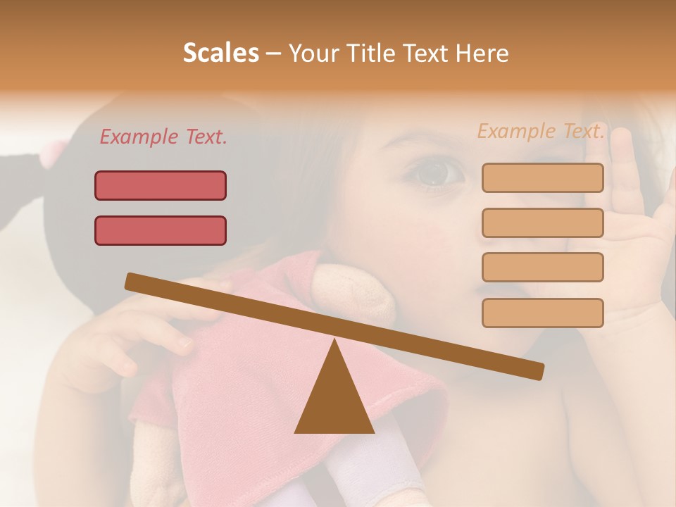 A Little Girl Laying On Top Of A Bed Holding A Stuffed Animal PowerPoint Template