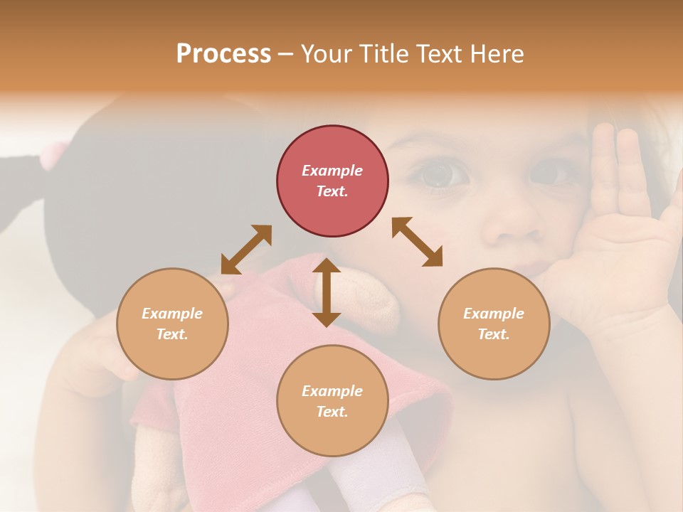 A Little Girl Laying On Top Of A Bed Holding A Stuffed Animal PowerPoint Template