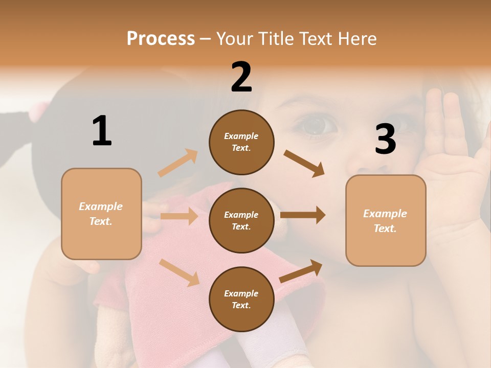 A Little Girl Laying On Top Of A Bed Holding A Stuffed Animal PowerPoint Template