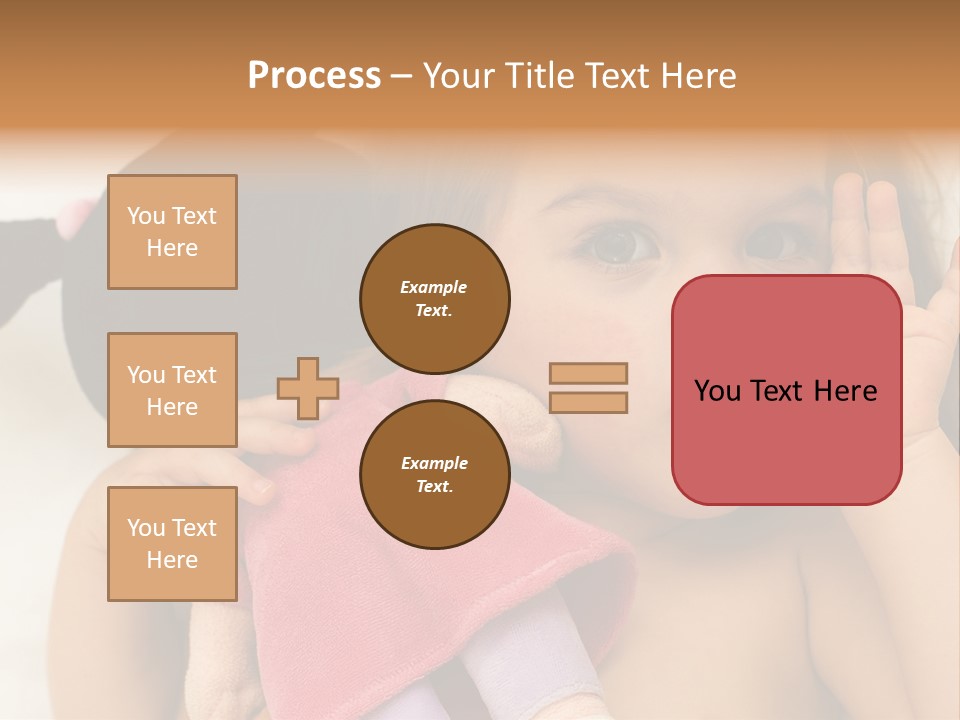 A Little Girl Laying On Top Of A Bed Holding A Stuffed Animal PowerPoint Template