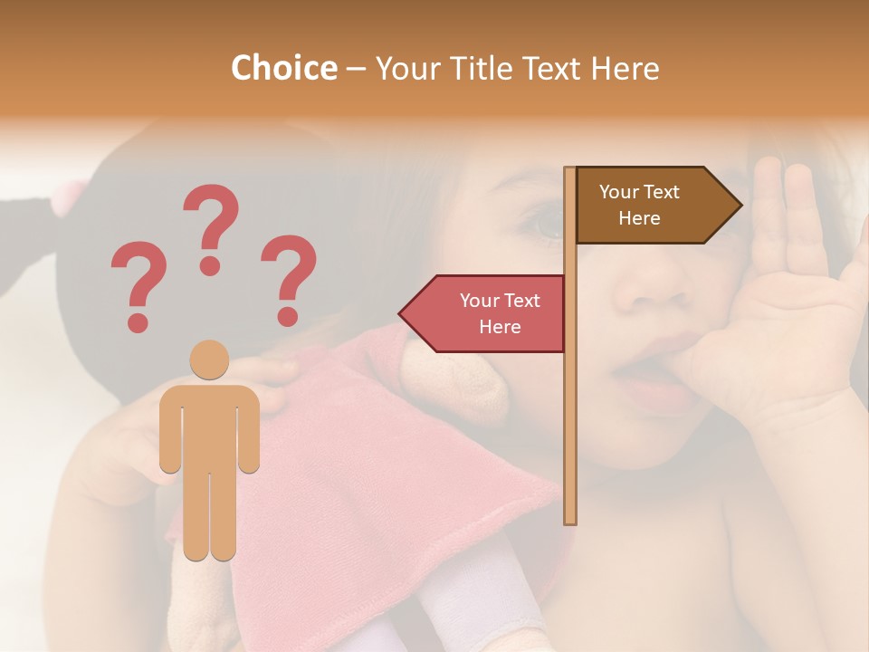 A Little Girl Laying On Top Of A Bed Holding A Stuffed Animal PowerPoint Template