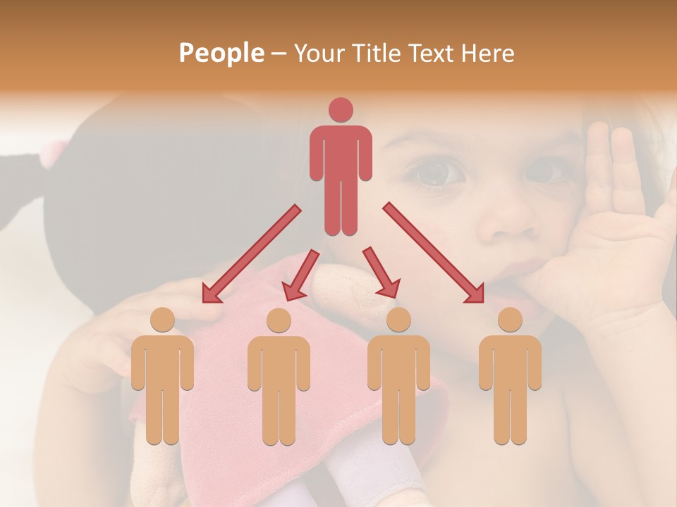 A Little Girl Laying On Top Of A Bed Holding A Stuffed Animal PowerPoint Template