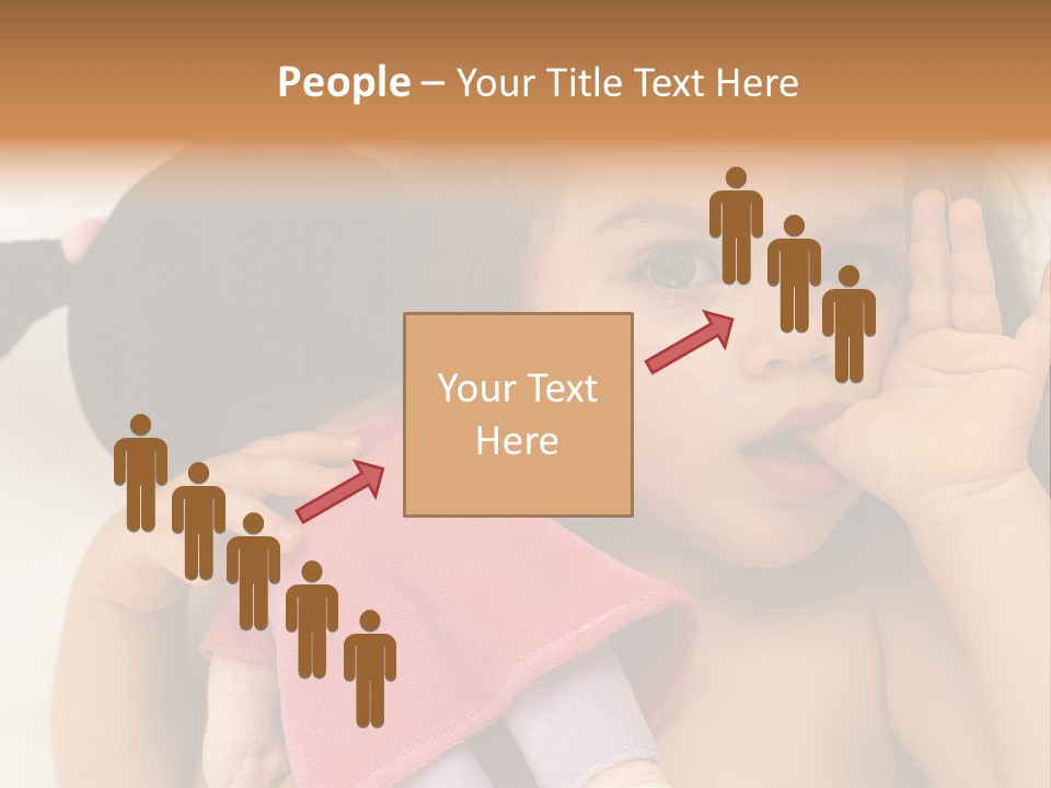 A Little Girl Laying On Top Of A Bed Holding A Stuffed Animal PowerPoint Template