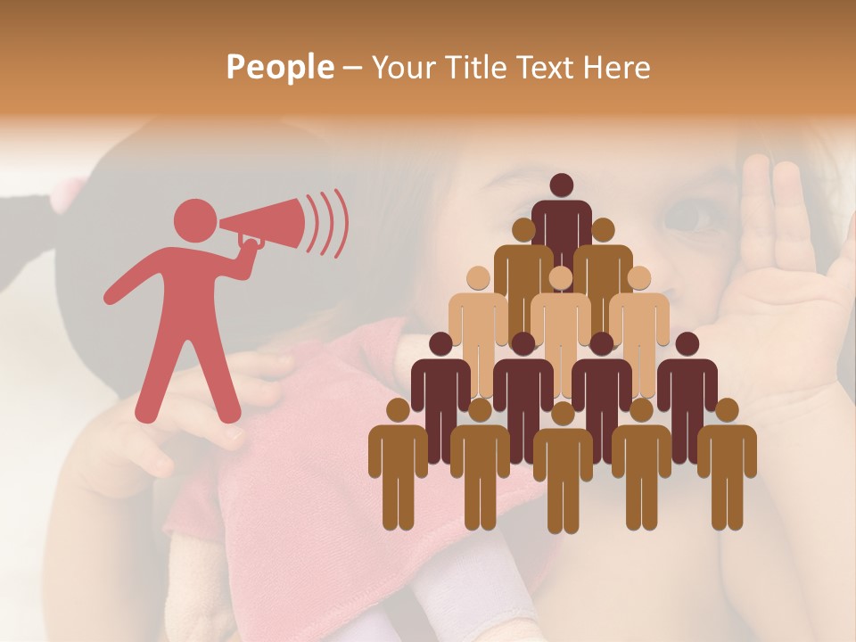 A Little Girl Laying On Top Of A Bed Holding A Stuffed Animal PowerPoint Template