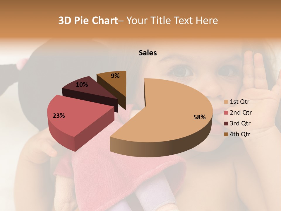 A Little Girl Laying On Top Of A Bed Holding A Stuffed Animal PowerPoint Template