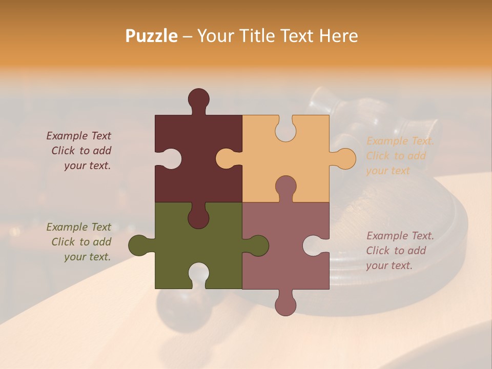 A Judge's Gaven Sitting On Top Of A Table In Front Of A PowerPoint Template