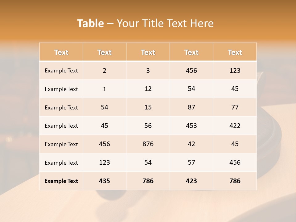A Judge's Gaven Sitting On Top Of A Table In Front Of A PowerPoint Template