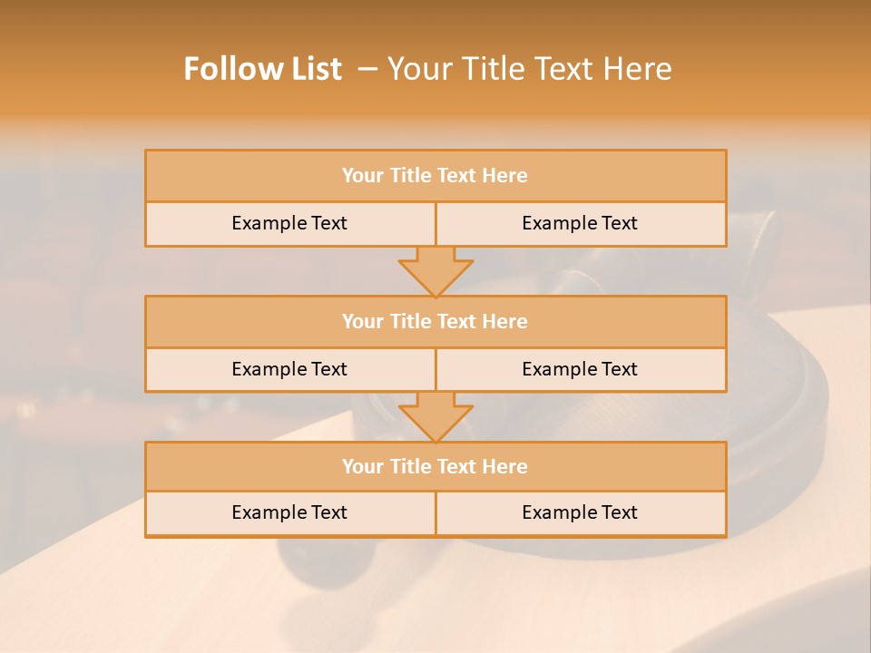 A Judge's Gaven Sitting On Top Of A Table In Front Of A PowerPoint Template